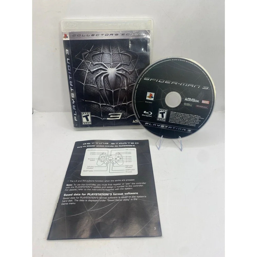 Spider-Man 3 Collector's Edition (Sony PlayStation 3, 2007) PS3 W/ MANUAL